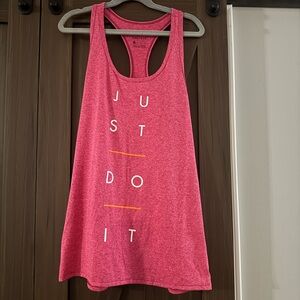 Nike Women's Heathered Pink Tank Top